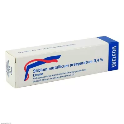 STIBIUM METALLICUM PRAEPARATUM 0,4% krēms, 25 g