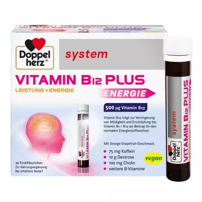 DOPPELHERZ Vitamin B12 Plus sistēmas dzeramās ampulas, 30X25 ml