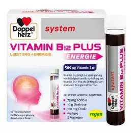 DOPPELHERZ Vitamīna B12 Plus sistēmas dzeramās ampulas, 10X25 ml