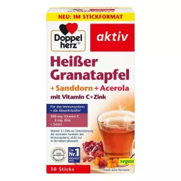 DOPPELHERZ karstais granātābols+seabuckthorn+acerola, 10 gab