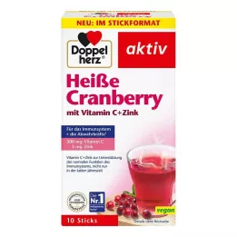 DOPPELHERZ karstās dzērvenes ar C vitamīnu + cinka granulas, 10 gab