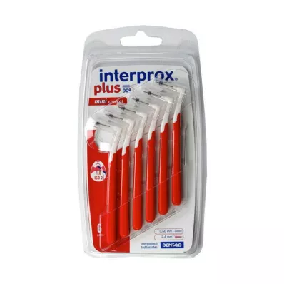 INTERPROX plus mini konusveida sarkana starpzobu birstīte, 6 gab INTERPROX plus mini konusveida sarkana starpzobu birstīte, 6 gab