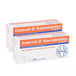 Calcivit D košļājamās tabletes 600 mg/400 starptautiskās vienības (120 gab.)