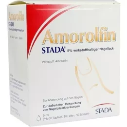 AMOROLFIN STADA 5% aktīvās sastāvdaļas nagu laka, 5 ml