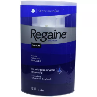 REGAINE Vīriešu putas 50 mg/g, 3X60 ml