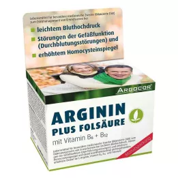 ARGININ PLUS Folijskābes kapsulas, 120 kapsulas