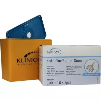 KLINION Soft fine plus adatas pildspalvai 0,25x8 mm 31 G, 110 gab