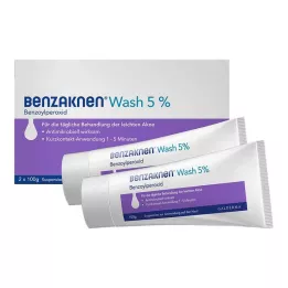 BENZAKNEN Mazgāšana 5% suspensija, 2X100 g