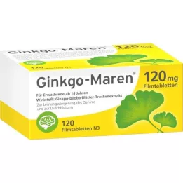 GINKGO-MAREN 120 mg apvalkotās tabletes, 120 gab