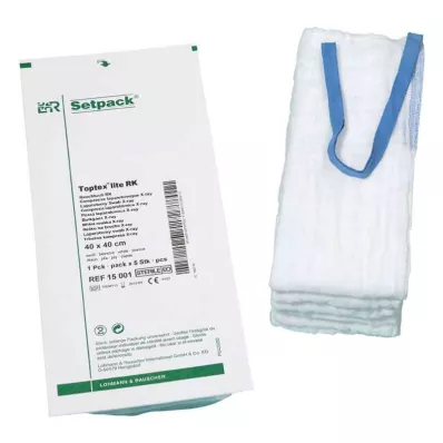 Vēdera dvielis lite 40x40cm 4-kārtīgs sterils zils RK, 14x2 gab Vēdera dvielis lite 40x40cm 4-kārtīgs sterils zils RK, 14x2 gab