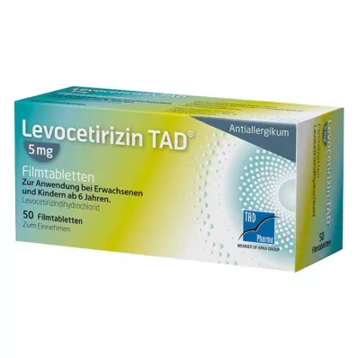 Levocetirizine TAD® 5 mg apvalkotās tabletes, 50 gab Levocetirizine TAD® 5 mg apvalkotās tabletes, 50 gab