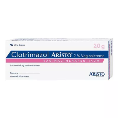CLOTRIMAZOL ARISTO 2% vaginālais krēms + 3 aplikācijas, 20 g CLOTRIMAZOL ARISTO 2% vaginālais krēms + 3 aplikācijas, 20 g
