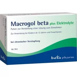 MACROGOL beta plus Elektrolītu plv.iekšķīgai lietošanai, 10 gab