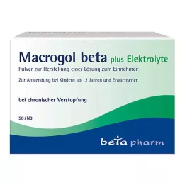 MACROGOL beta plus Elektrolītu plv.iekšķīgai lietošanai, 50 gab