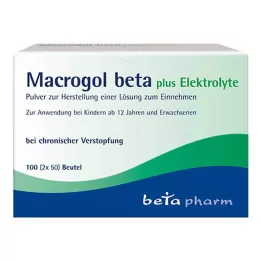 MACROGOL beta plus elektrolīti Plv.z.H.e.L.z.Einn., 100 gab