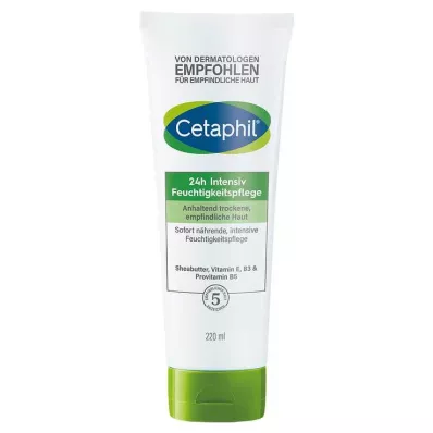 Cetaphil 24h intensīvi mitrinošs kopšanas līdzeklis, 220 ml