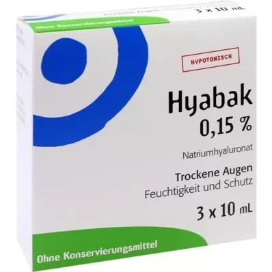 HYABAK Acu pilieni, 3X10 ml