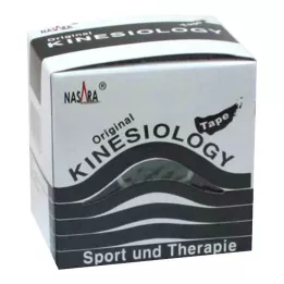 NASARA Kinezioloģiskā lenta 5 cmx5 m melna, 1 gab