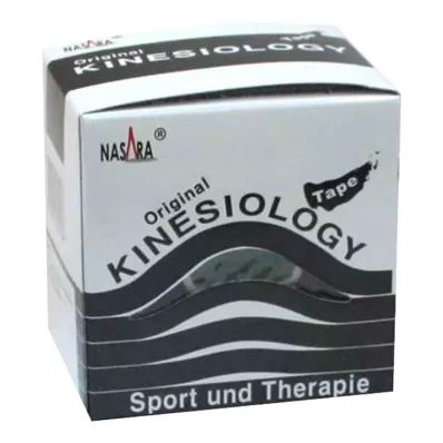 NASARA Kinezioloģiskā lenta 5 cmx5 m melna, 1 gab