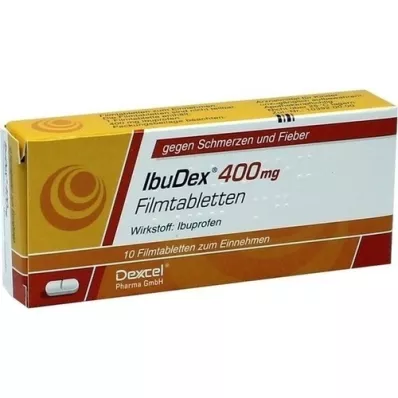 IBUDEX 400 mg apvalkotās tabletes, 10 gab