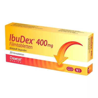 IBUDEX 400 mg apvalkotās tabletes, 20 gab