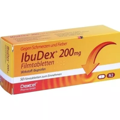 IBUDEX 200 mg apvalkotās tabletes, 50 gab