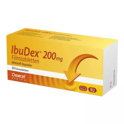 IBUDEX 200 mg apvalkotās tabletes, 50 gab IBUDEX 200 mg apvalkotās tabletes, 50 gab
