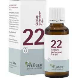 BIOCHEMIE Pflüger 22 Calcium carbonicum D 6 pilieni, 30 ml