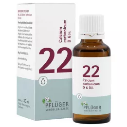 Biochemistry Pflueger 22 Calcium carbonicum D 6 pilieni, 30 ml