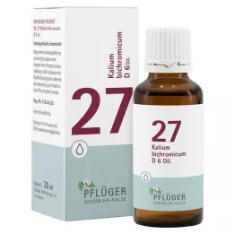 BIOCHEMIE Pflüger 27 Potassium bichromicum D 6 pilieni, 30 ml