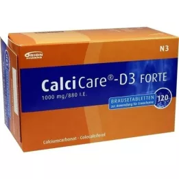 CALCICARE D3 forte putojošās tabletes, 120 gab