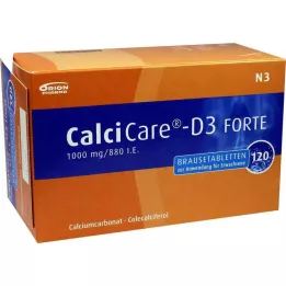 Calcicare D3 forte putojošās tabletes, 120 gab