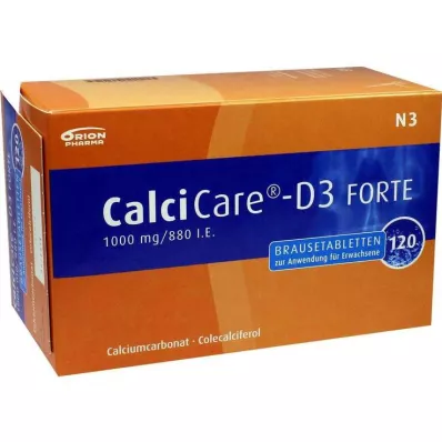 Calcicare D3 forte putojošās tabletes, 120 gab Calcicare D3 forte putojošās tabletes, 120 gab