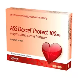 ASS Dexcel Protect 100 mg zarnās apvalkotās tabletes, 50 gab