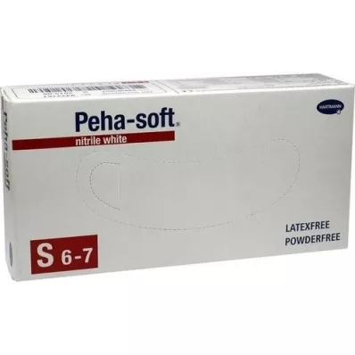 PEHA-SOFT nitrils balts Unt.Hands.unsteril pf S, 100 St