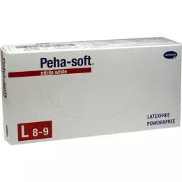 PEHA-SOFT nitrils balts Unt.Hands.unsteril pf L, 100 St