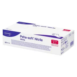 PEHA-SOFT nitrils balts Unt.Hands.unsteril pf L, 100 St