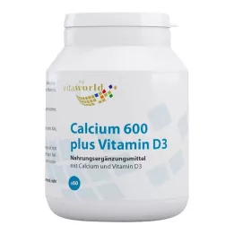 CALCIUM 600 plus D3 tabletes, 60 kapsulu