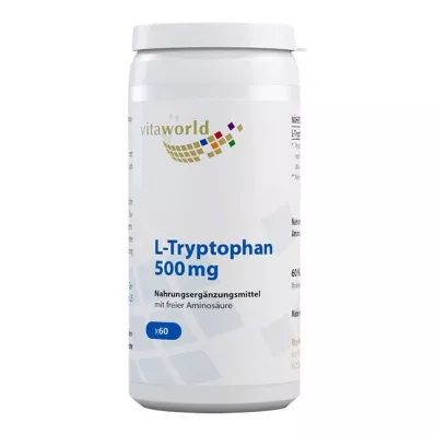 L-Triptofāns 500 mg kapsulas, 60 gab L-Triptofāns 500 mg kapsulas, 60 gab