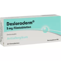 DESLORADERM 5 mg apvalkotās tabletes, 20 gab
