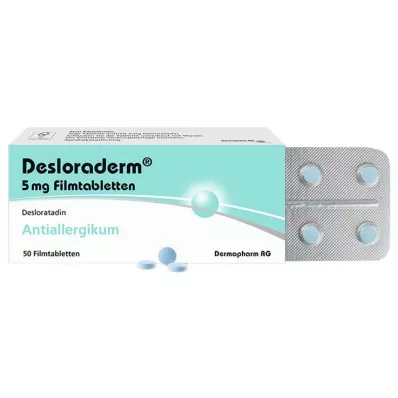 DESLORADERM 5 mg apvalkotās tabletes, 50 gab DESLORADERM 5 mg apvalkotās tabletes, 50 gab