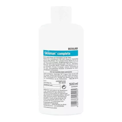 SKINMAN pilnīga roku dezinfekcijas līdzekļa dozatora pudele, 500 ml