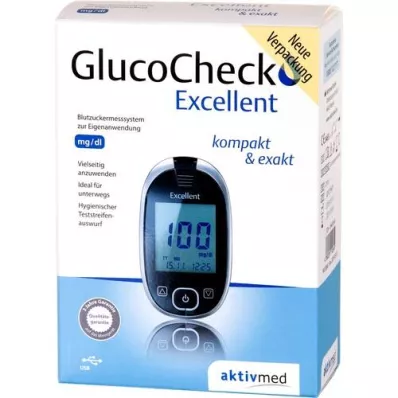 GLUCOCHECK Lielisks glikozes mērītāju komplekts mg/dl, 1 gab