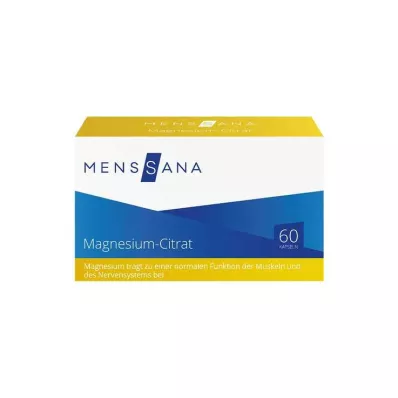 Magnija citrāta Menssana kapsulas, 60 gab Magnija citrāta Menssana kapsulas, 60 gab