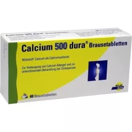 CALCIUM 500 dura putojošas tabletes, 40 gab