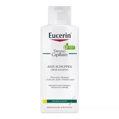 EUCERIN DermoCapillaire krēmveida šampūns pret blaugznām, 250 ml