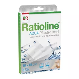 RATIOLINE Aqua dušas apmetums Plus 10x15 cm sterils, 5 gab