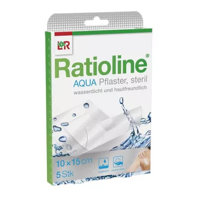 RATIOLINE Aqua dušas apmetums Plus 10x15 cm sterils, 5 gab RATIOLINE Aqua dušas apmetums Plus 10x15 cm sterils, 5 gab