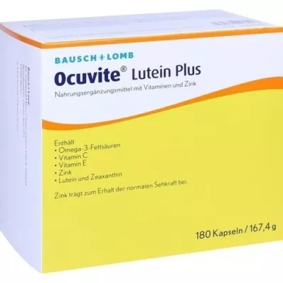 OCUVITE Luteīns Plus kapsulas, 180 kapsulas