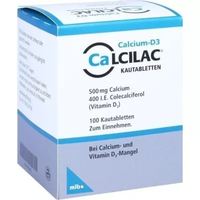 CALCILAC Košļājamās tabletes, 100 gab
